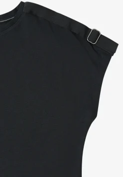 Shirt met korte mouwen en gespdetail