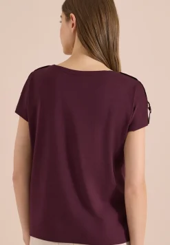 Shirt met korte mouwen en gespdetail