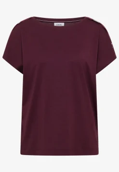 Shirt met korte mouwen en gespdetail