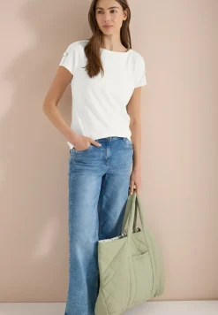 Shirt met korte mouwen en gespdetail