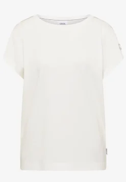 Shirt met korte mouwen en gespdetail