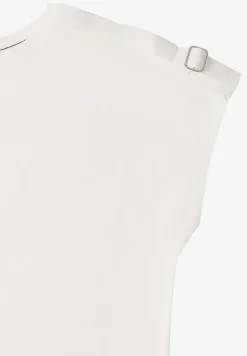 Shirt met korte mouwen en gespdetail