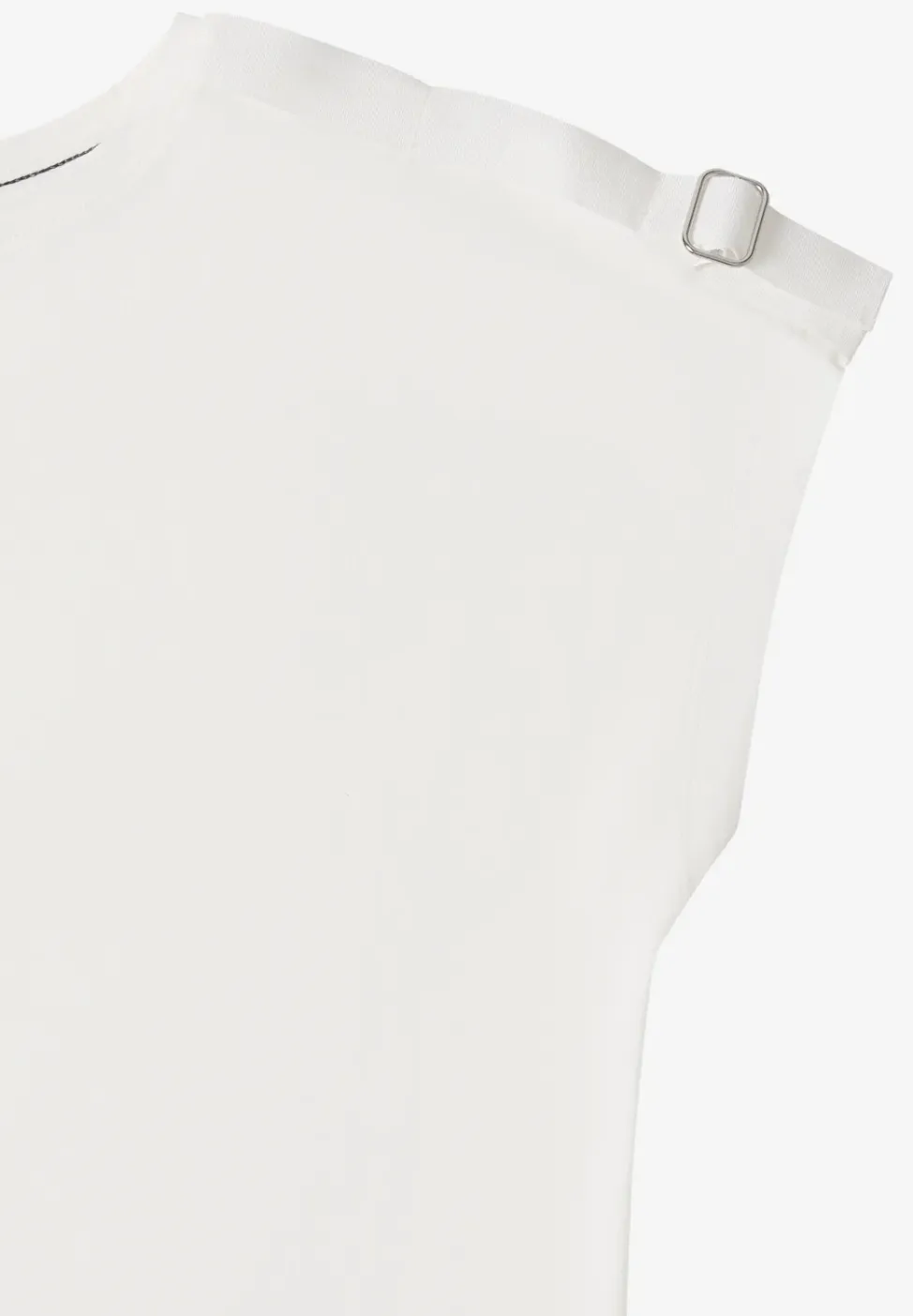 Shirt met korte mouwen en gespdetail