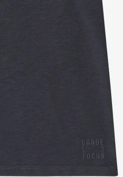 Shirt met korte mouwen en gespleten hals