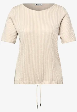 Shirt met korte mouwen en gestructureerde strepen