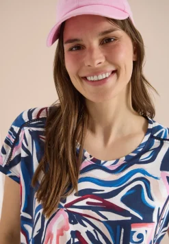 Shirt met korte mouwen en kanten detail