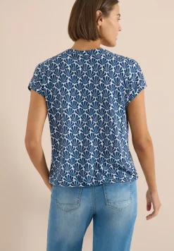 Shirt met korte mouwen en kanten detail