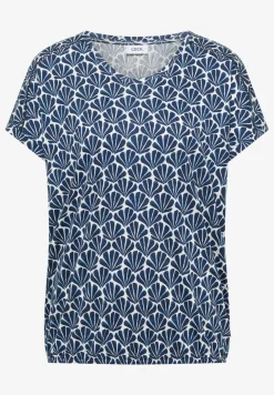 Shirt met korte mouwen en kanten detail
