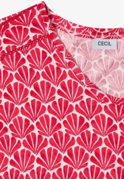 Shirt met korte mouwen en kanten detail