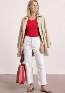 Shirt met korte mouwen en knoopdetail