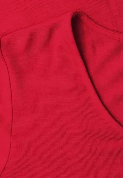 Shirt met korte mouwen en knoopdetail