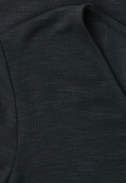 Shirt met korte mouwen en knoopdetail