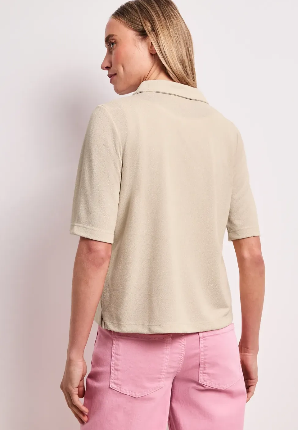 Shirt met korte mouwen en knoopsluiting