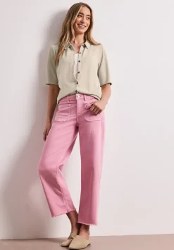 Shirt met korte mouwen en knoopsluiting