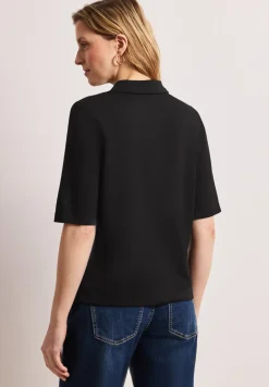 Shirt met korte mouwen en knoopsluiting