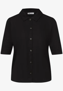 Shirt met korte mouwen en knoopsluiting