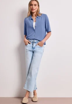 Shirt met korte mouwen en knoopsluiting