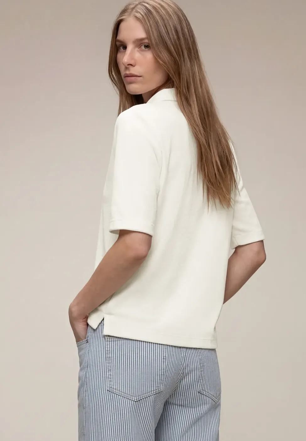 Shirt met korte mouwen en knoopsluiting