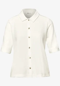 Shirt met korte mouwen en knoopsluiting