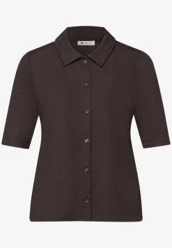 Shirt met korte mouwen en knoopsluiting
