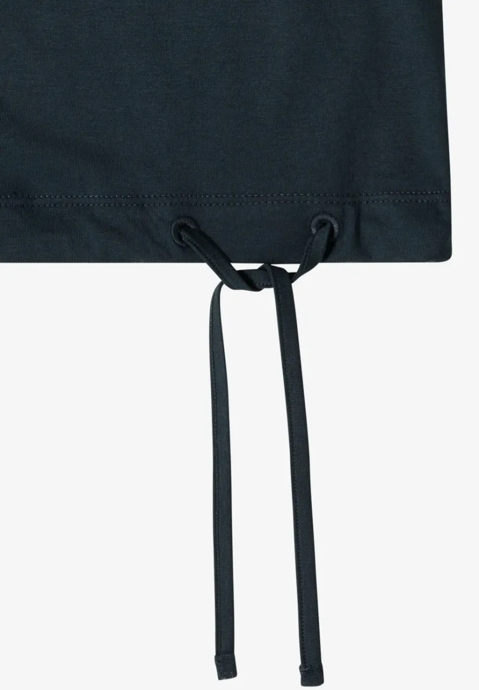Shirt met korte mouwen en rimpels