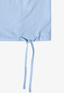 Shirt met korte mouwen en rimpels