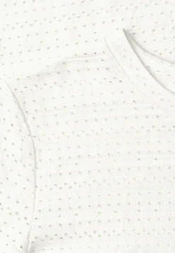 Shirt met korte mouwen en ronde hals in kant