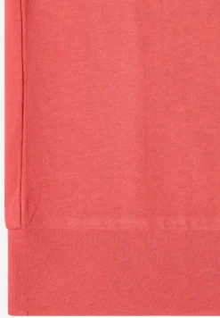 Shirt met korte mouwen en V-hals in effen kleur