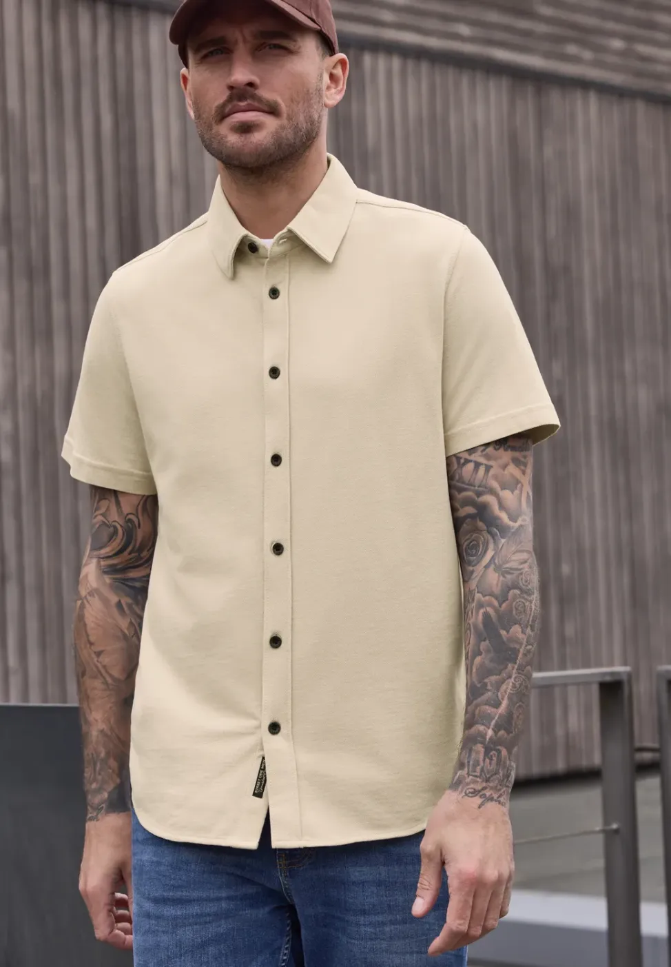 Shirt met korte mouwen in piquékwaliteit