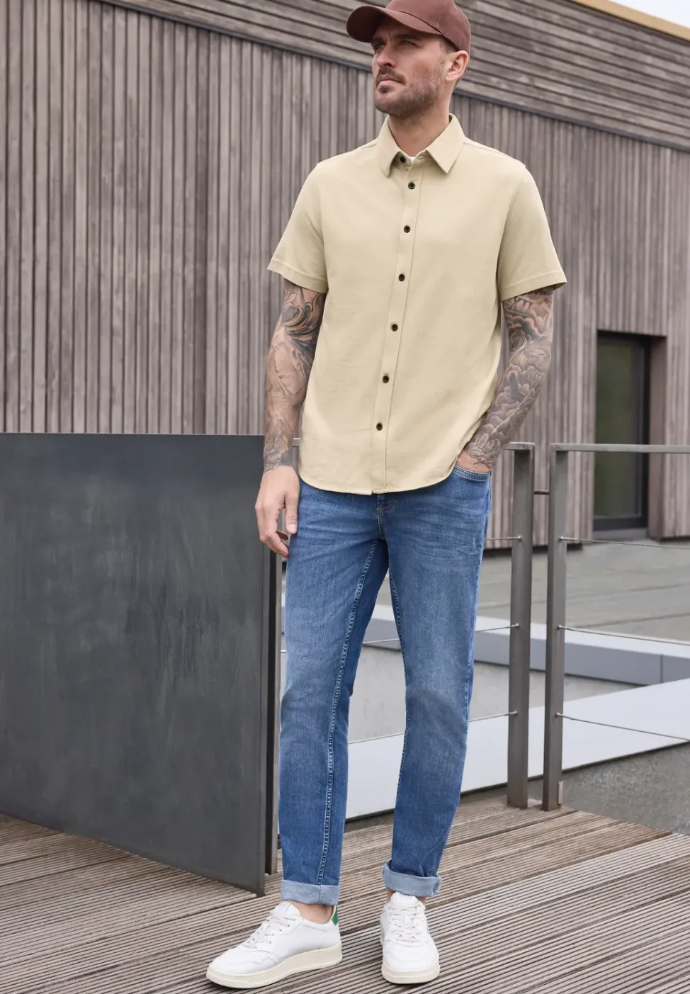 Shirt met korte mouwen in piquékwaliteit
