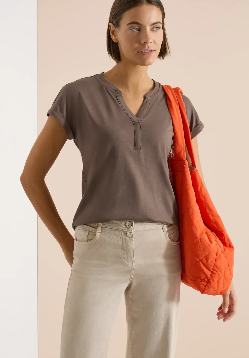 Shirt met korte mouwen in tuniekstijl