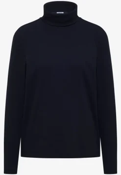 Shirt met lange mouwen en geribde textuur