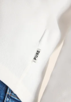 Shirt met lange mouwen en geribde textuur