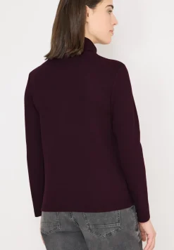 Shirt met lange mouwen en geribde textuur