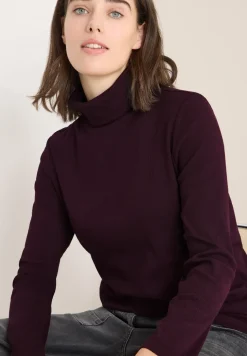 Shirt met lange mouwen en geribde textuur