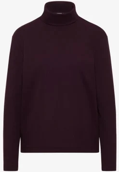 Shirt met lange mouwen en geribde textuur