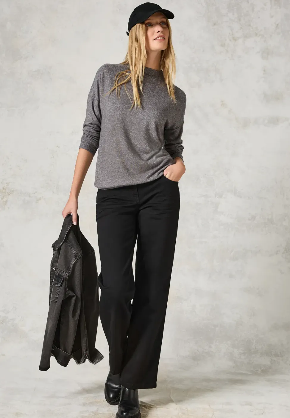 Shirt met lange mouwen en glitter