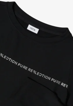 Shirt met lange mouwen en tekst