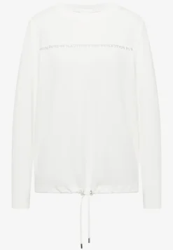 Shirt met lange mouwen en tekst