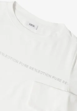 Shirt met lange mouwen en tekst