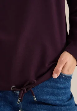 Shirt met lange mouwen en tekst