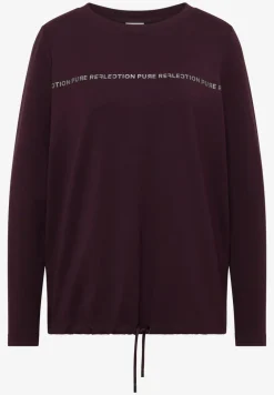 Shirt met lange mouwen en tekst