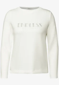 Shirt met lange mouwen en tekst