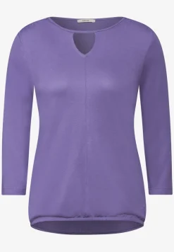 Shirt met lange mouwen en uitsnijding