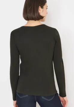 Shirt met lange mouwen en V-hals