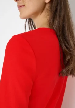 Shirt met lange mouwen en V-hals