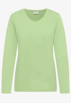 Shirt met lange mouwen en V-hals