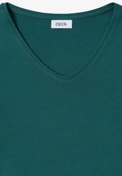Shirt met lange mouwen en V-hals