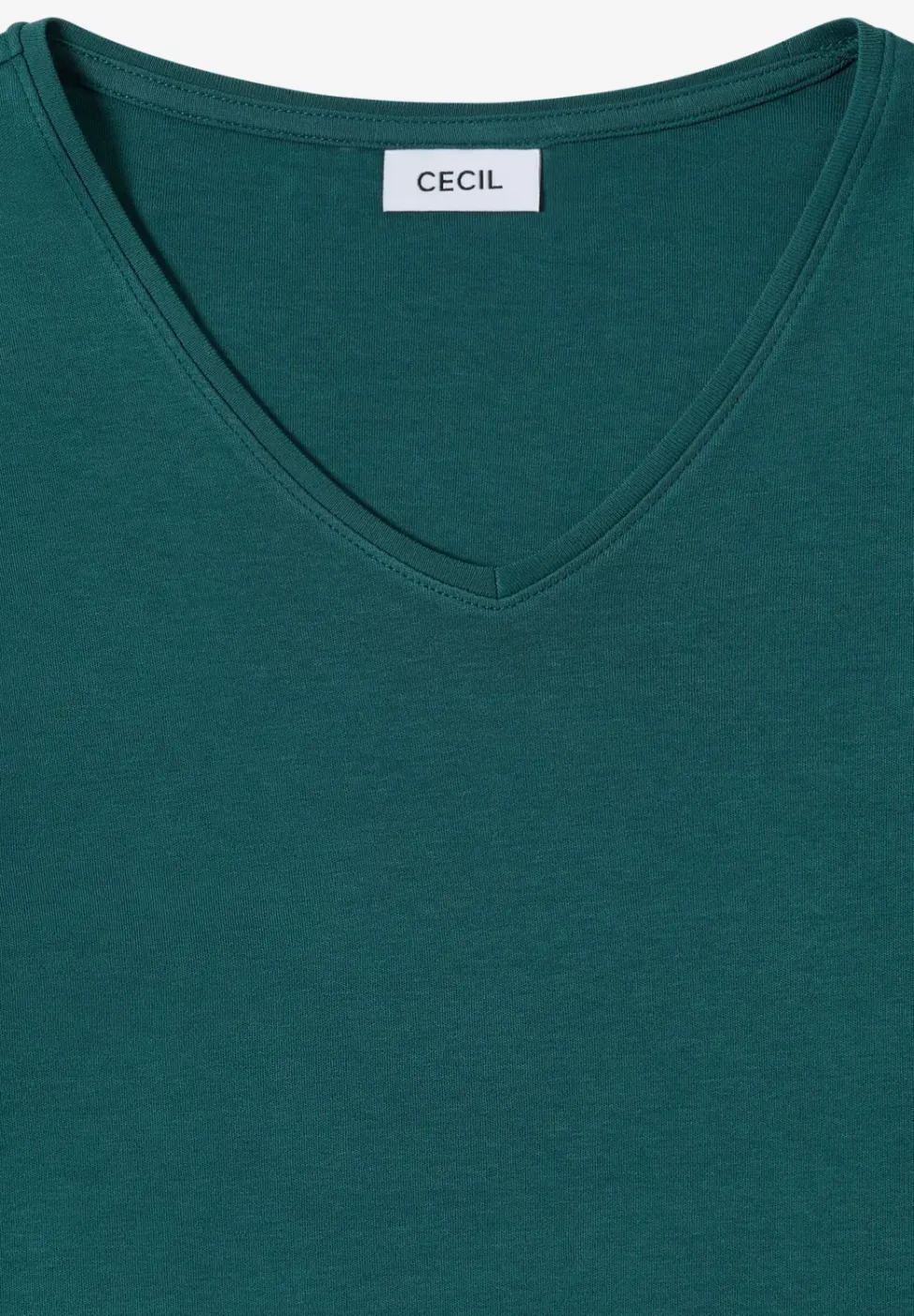 Shirt met lange mouwen en V-hals
