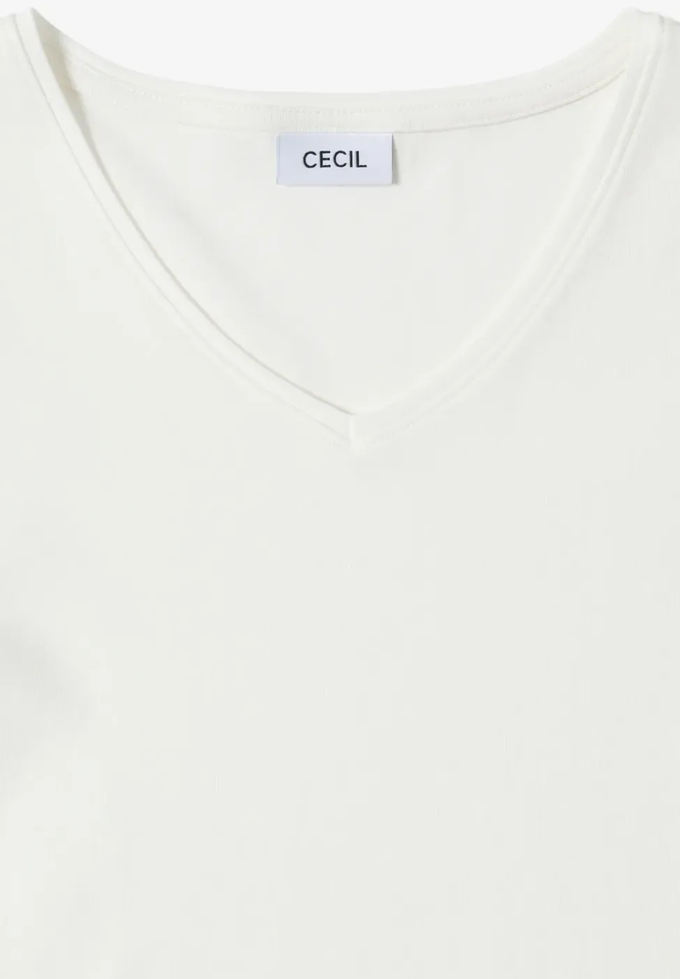 Shirt met lange mouwen en V-hals